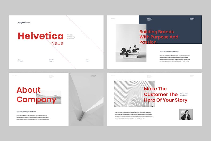 简洁现代商务企业宣传提案Keynote模板 - PPT派