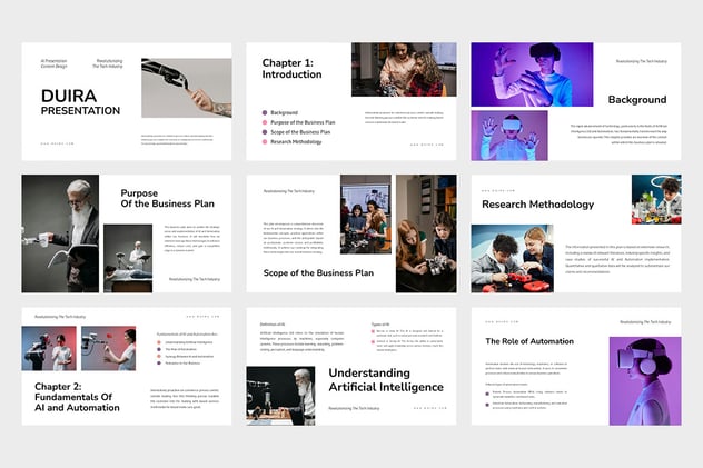 人工智能技术科技创新Keynote模板 - PPT派