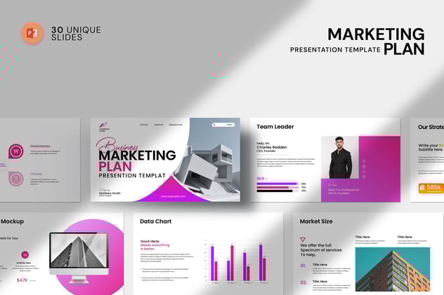 营销计划方案策略推广市场分析PPT模板 - PPT派