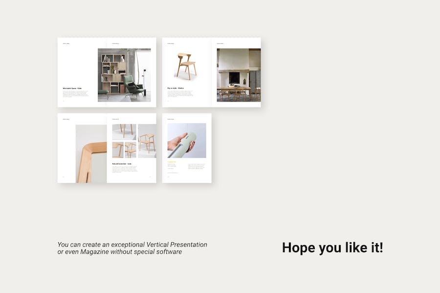 产品目录垂直展示商品介绍Keynote模板 - PPT派