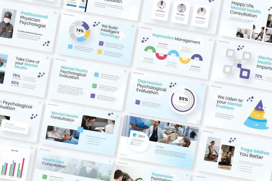 心理健康知识宣传教育方案PPT模板 - PPT派