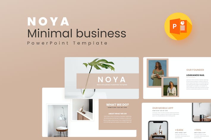 简约商务风格欧美PPT模板 - PPT派