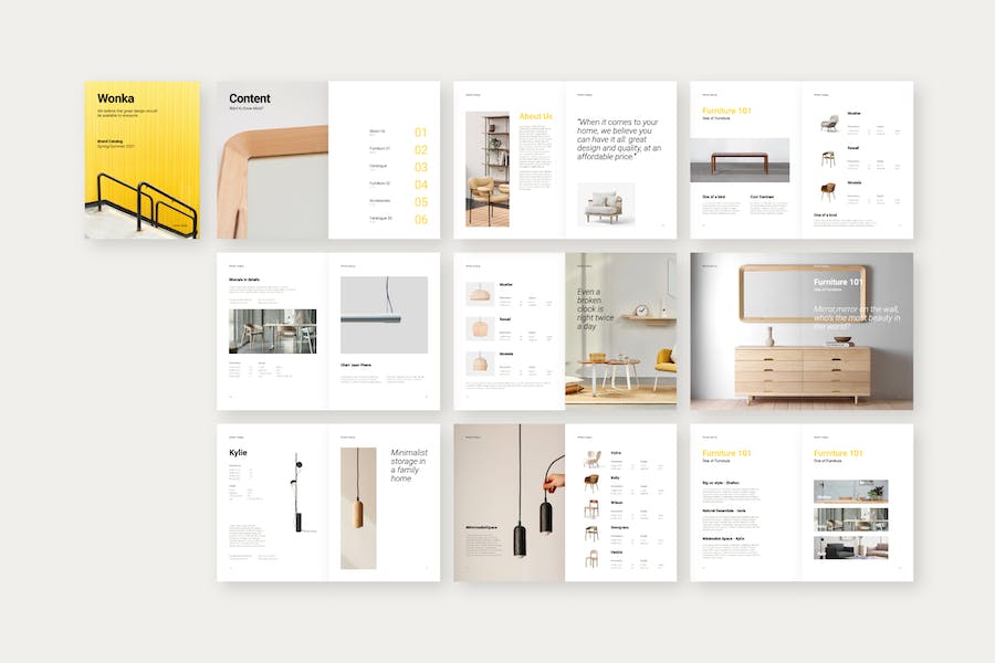 产品目录垂直展示商品介绍Keynote模板 - PPT派