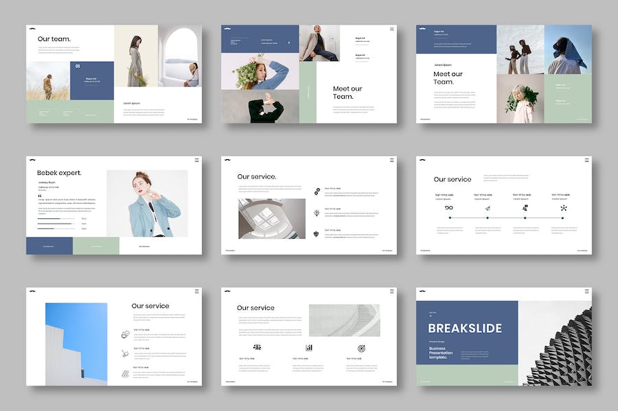 商务企业服务介绍推广Keynote模板 - PPT派