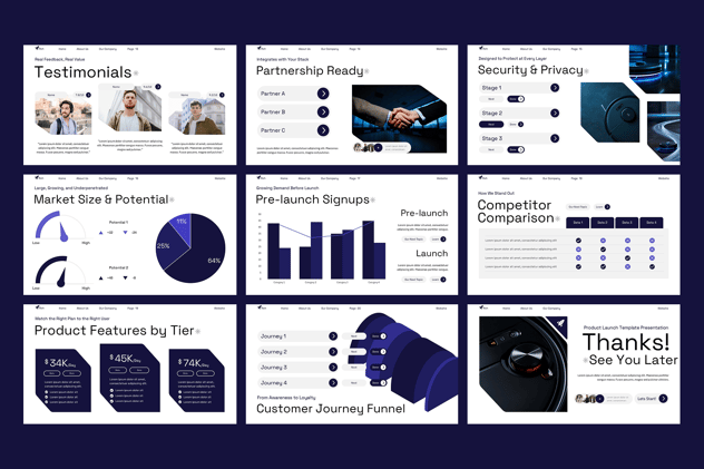 新产品发布会营销宣传方案PPT模板 Retry - PPT派