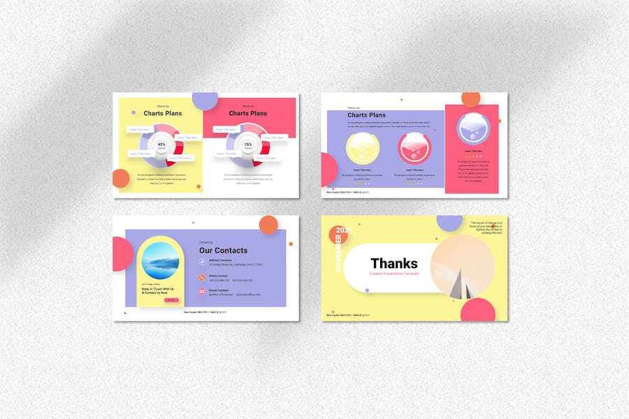 蓝精灵创意数码科技展示PPT模板 - PPT派