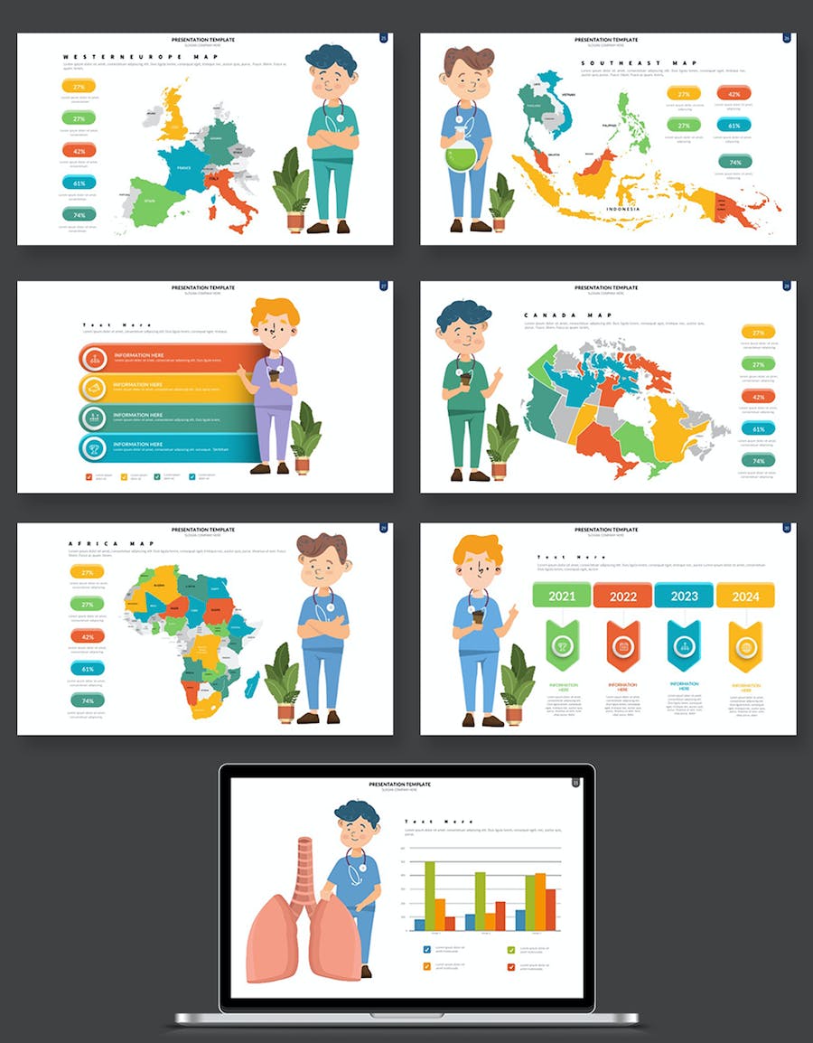 医疗健康服务讲述方案Keynote模板 - PPT派