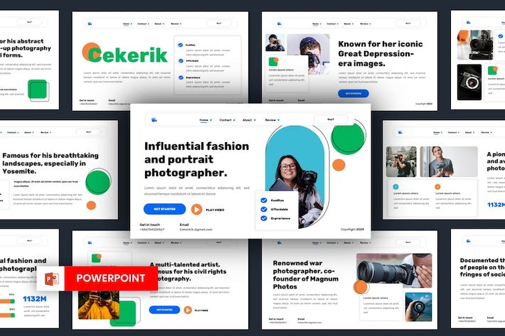 摄影作品集展示宣传推介个人品牌方案PPT模板 - PPT派