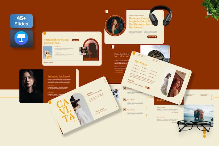 时尚讲述展示方案推介应用Keynote模板 - PPT派