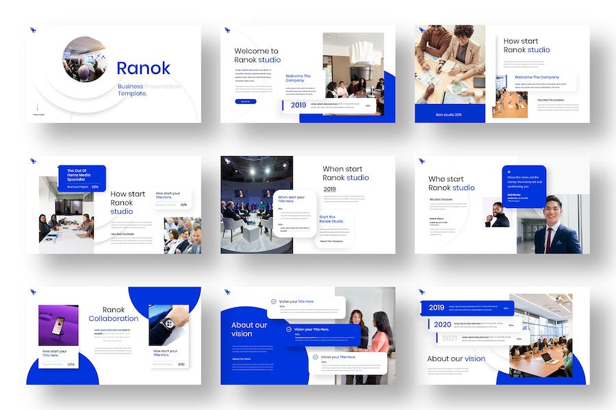 商务讲述展示企业运营服务方案PPT模板 - PPT派