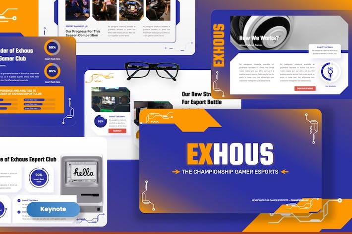 冠军玩家游戏电竞推广Keynote模板 - PPT派