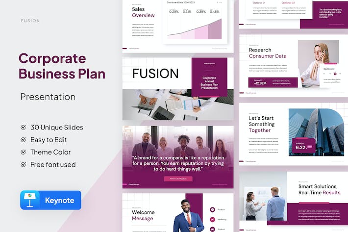 商业计划书融资方案Keynote模板 - PPT派