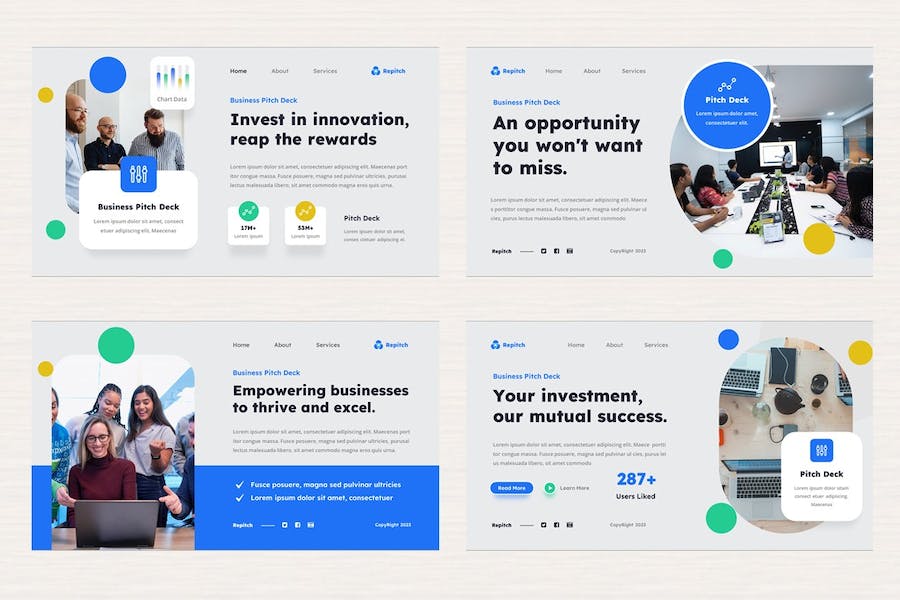 商业融资项目投资路演讲述展示方案Keynote模板 - PPT派