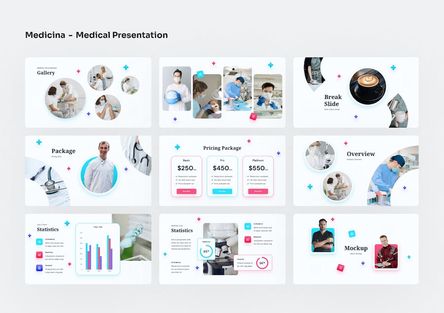 医疗健康管理展示PPT模板 - PPT派