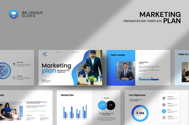 营销计划战略推广策略方案Keynote模板 - PPT派