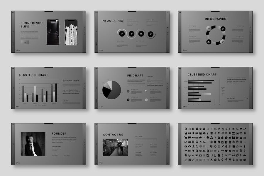 英国风格商务企业文化宣传展示Keynote模板 - PPT派