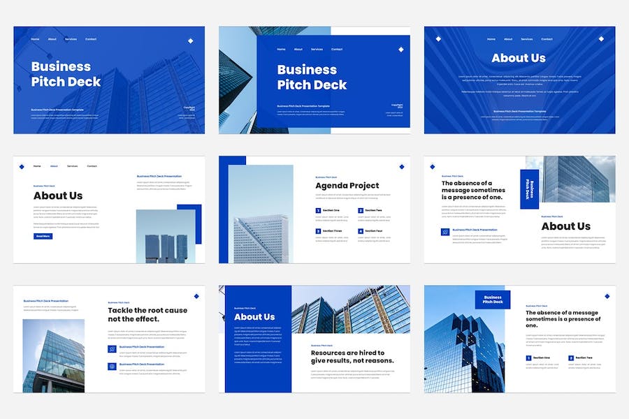 商务广告讲述展示营销传播推广PPT模板 - PPT派