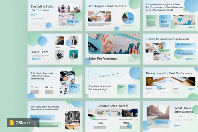 销售业绩分析展示方案PPT模板 - PPT派