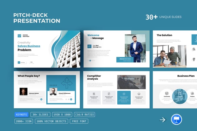 商务融资路演演讲计划Keynote模板 - PPT派