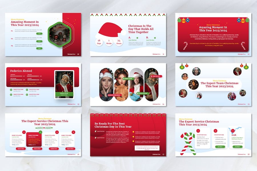 圣诞节主题演讲策划活动方案Keynote模板 - PPT派