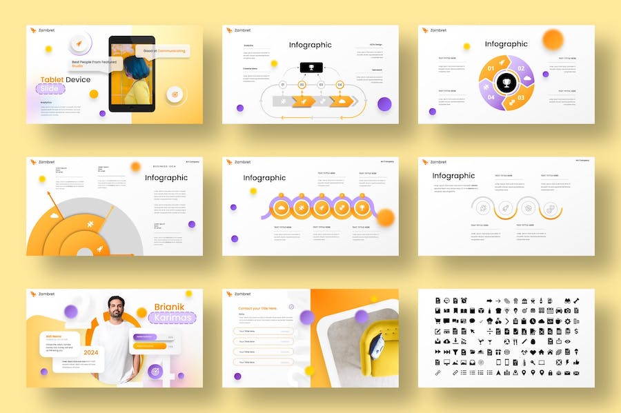 创意企业商务品牌推广宣传Keynote模板 - PPT派