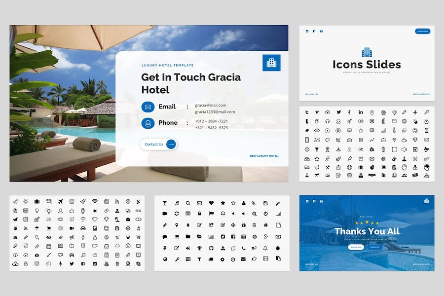 豪华酒店品牌推介宣传PPT模板 - PPT派