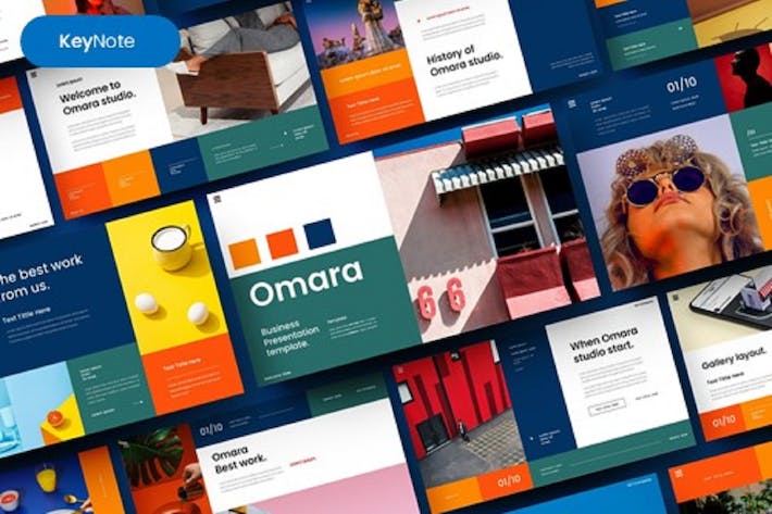 多彩创意商务企业品牌形象推广Keynote模板 - PPT派