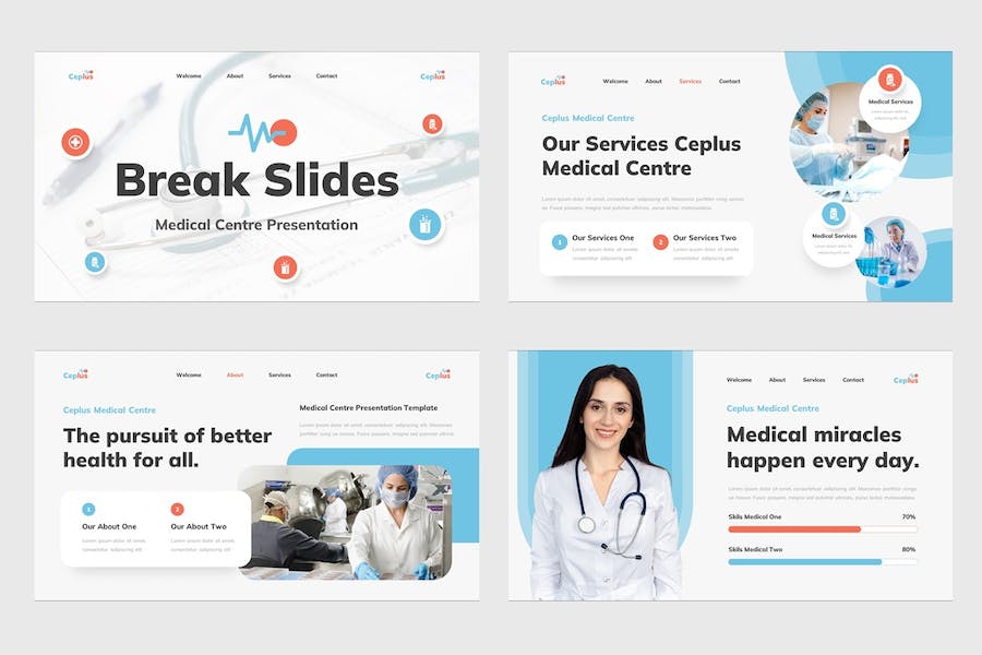 医疗中心诊疗服务介绍展示Keynote模板 - PPT派