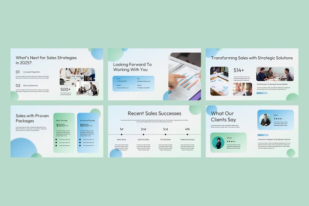 销售业绩分析展示方案PPT模板 - PPT派