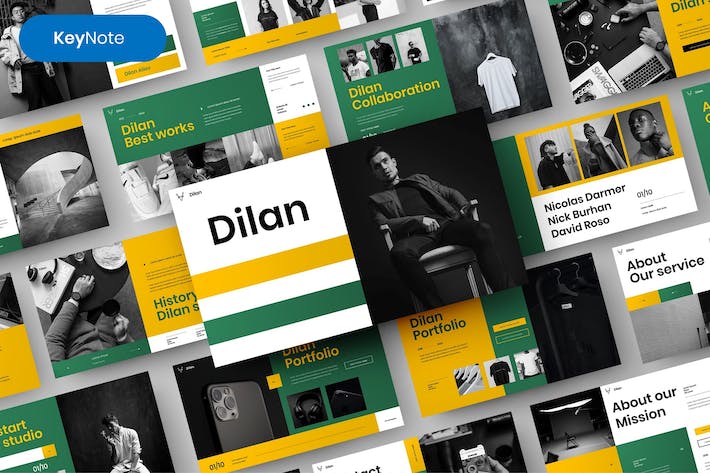 创意商务企业品牌介绍Keynote模板 - PPT派