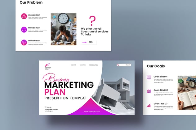 营销计划方案策略推广市场分析PPT模板 - PPT派