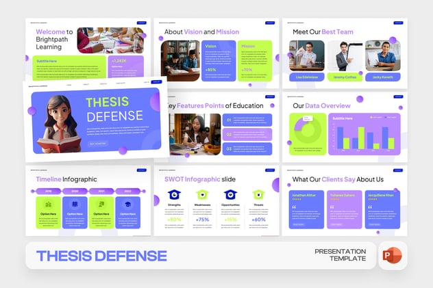 学术论文答辩课题研究汇报讲述展示PPT模板 - PPT派