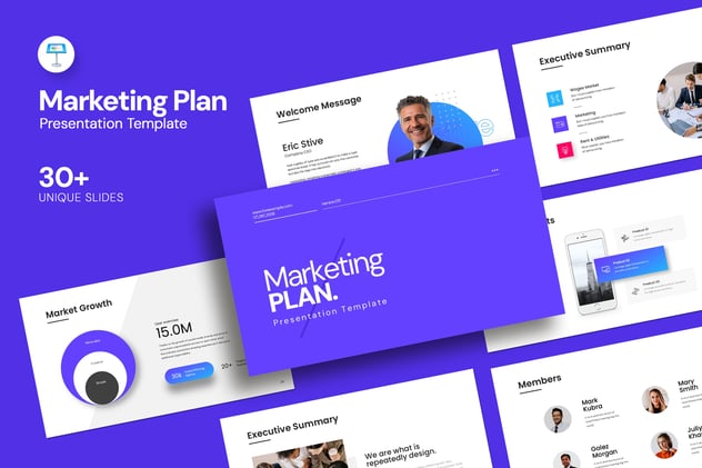 营销计划推广品牌策略Keynote模板 - PPT派