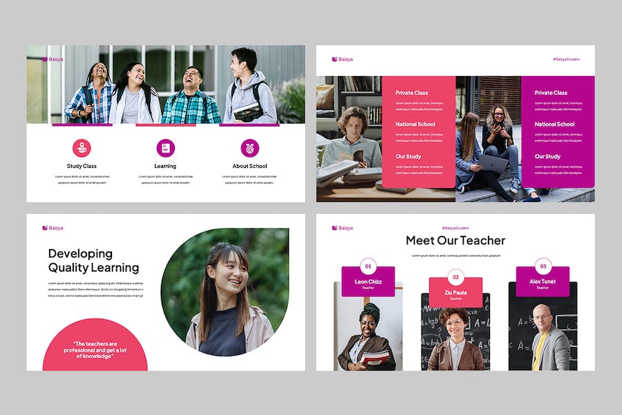 教育培训课程教学方案Keynote模板 - PPT派