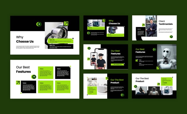 人工智能技术应用创新方案PPT模板 - PPT派