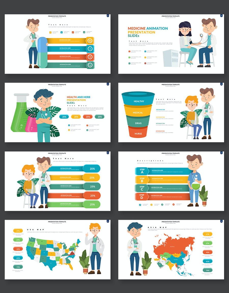 医疗健康服务讲述方案Keynote模板 - PPT派