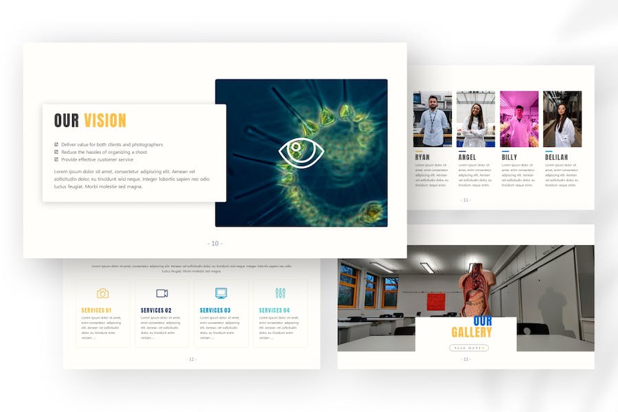 Biological-biology-education-powerpoint-template - PPT派