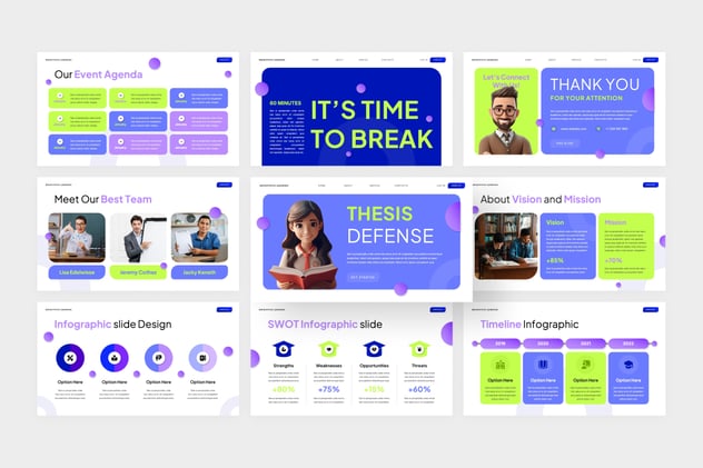 学术论文答辩课题研究汇报讲述展示PPT模板 - PPT派