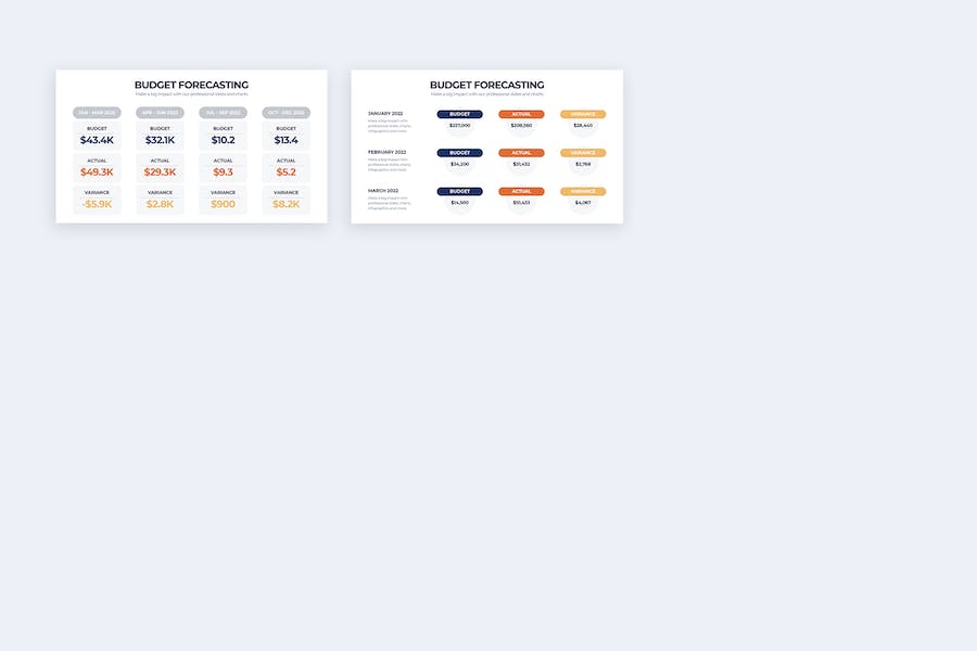 企业预算规划财务预测信息图Keynote模板 - PPT派