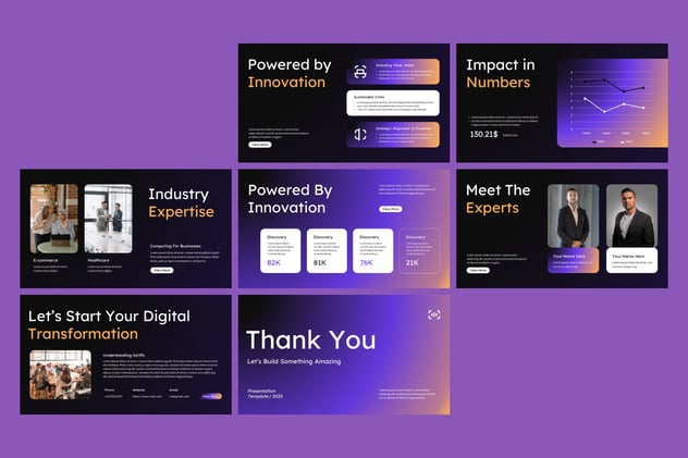 数字营销代理公司服务方案推广PPT模板 - PPT派