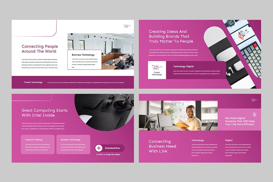 科技产品互联网创新技术Keynote模板 - PPT派