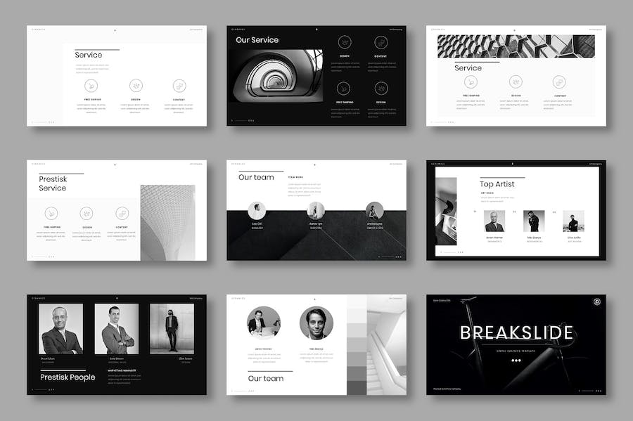 商务服务方案演讲营销策略PPT模板 - PPT派