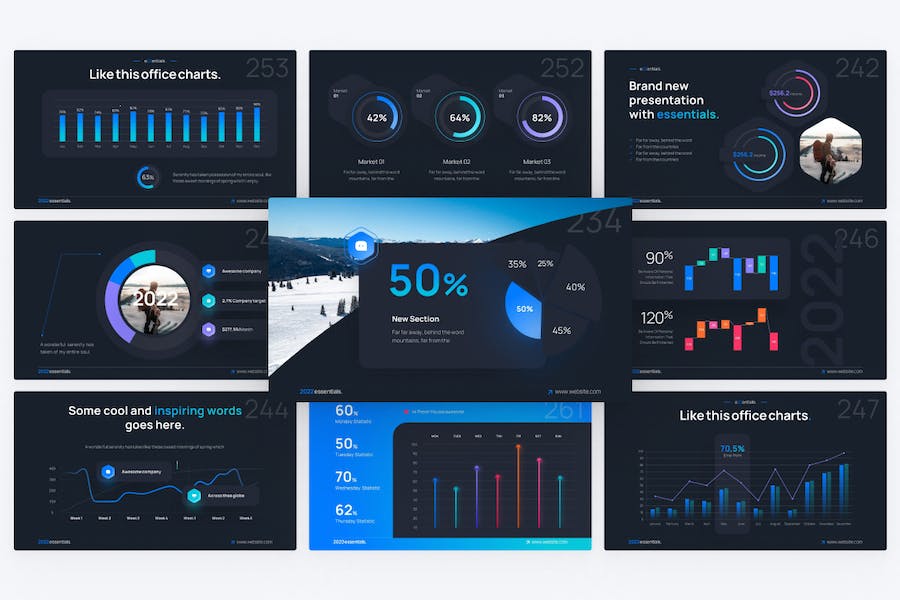 Office-custom-chart-infographic-keynote-template - PPT派