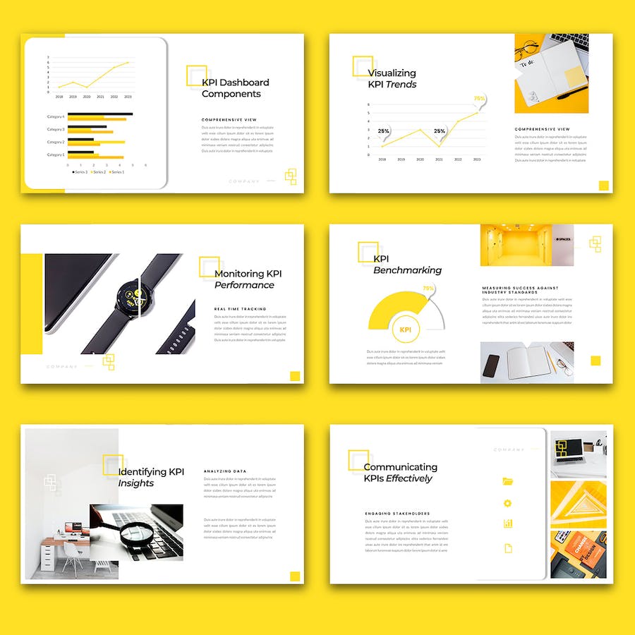 KPI性能指标业绩评估Keynote模板 - PPT派