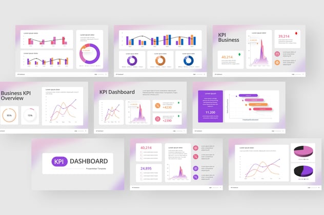 KPI业绩指标监测系统PPT模板 - PPT派