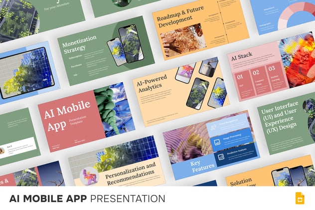 人工智能手机移动应用产品科技方案PPT模板 - PPT派