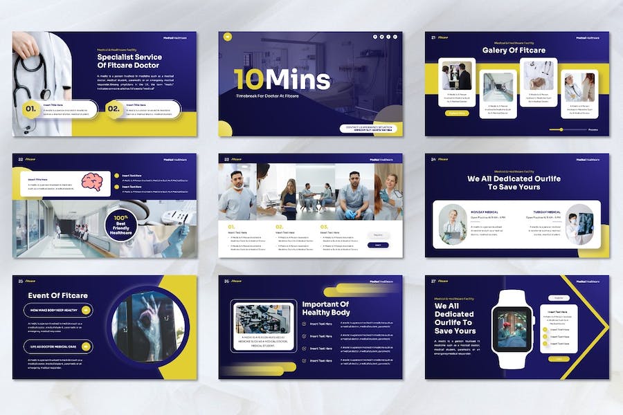 医疗保健健康服务讲述方案Keynote模板 - PPT派