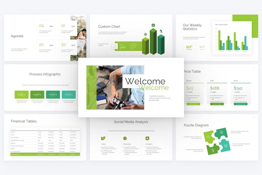 Epitomize-green-photography-powerpoint-template - PPT派