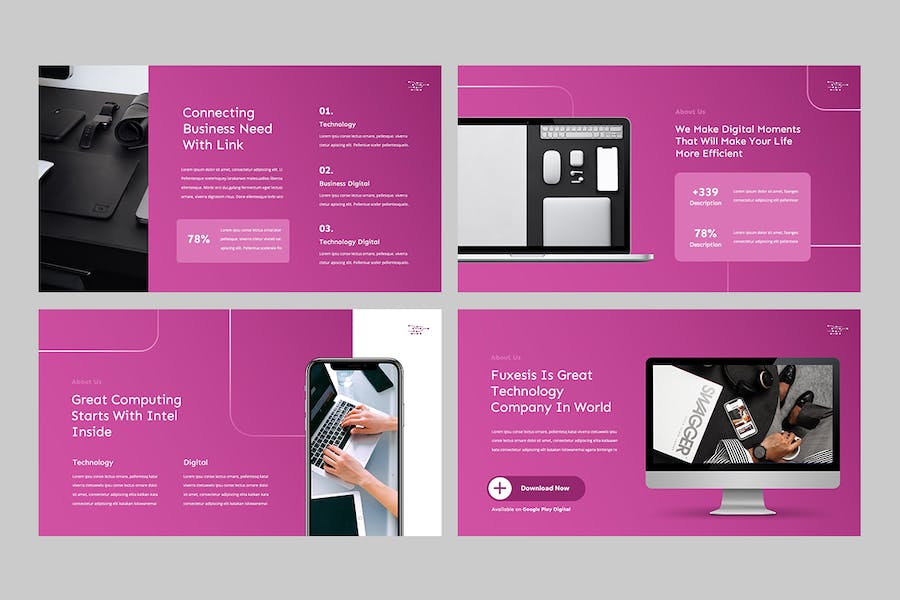 科技产品互联网创新技术Keynote模板 - PPT派