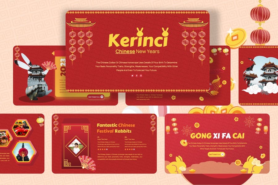 中国新年传统文化演讲Keynote模板 - PPT派